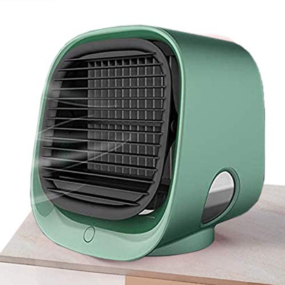 NYKKOLA Mini Air Cooler, Mini aria condizionata portatile, 4 in 1 Air Cooler & Umidificatore ventilatore e purificatore con 3 velocità regolabili, raf
