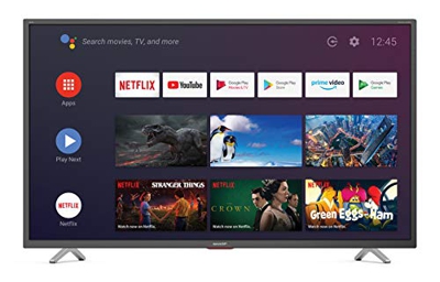 Sharp Aquos 50BN6EA - 50" Smart TV 4K Ultra HD Dolby ATMOS Android 9.0, Wi-Fi, DVB-T2/S2, 3840 x 2160 Pixels, Nero, suono Harman Kardon, 4xHDMI 3xUSB,