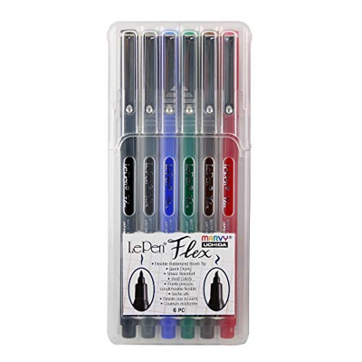 LePen Flex Set of 6 Primary Color Pens (4800-6A)