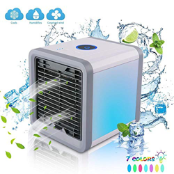 Portatile Air Cooler Nessun Rumore Condizionatore Mini Cooler Fan con 3 velocità per Home Office en oferta