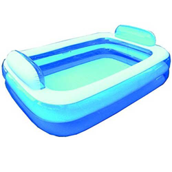 BTX PISCINA RETTANGOLARE CON CUSCINI POGGIATESTA A 2 ANELLI 266 X 175 X 50 CM características