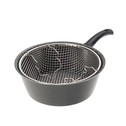 ALLUFLON Tradizione Italia Friggitrice con Cestello, Alluminio, Nero, 24 cm características