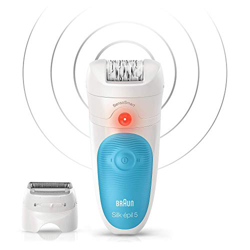 Braun Silk-épil 5 5/890 SensoSmart Epilatore Donna Blu Senza Fili con Nuova Tecnologia SensoSmart e Sistema di epilazione Wet&Dry, Kit Prime epilazion en oferta