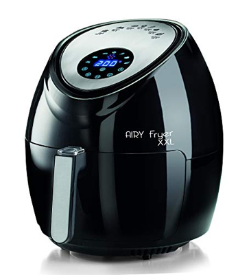 Ariete 4618, Airy Fryer XXL, Friggitrice ad Aria, 5,5 Litri, Frigge Senza Olio 2,5 kg di Patatine, 1800 Watt, Nero