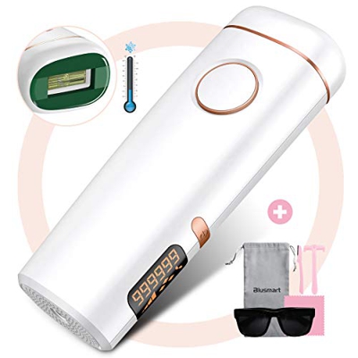 Blusmart Epilatore Luce Pulsata IPL Laser Professionale Epilazione Definitiva Donna Depilazione 999.999 Flash Impulsi di Luce Permanente Dispositivo p
