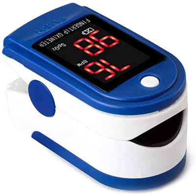 Fullbeing Pulsossimetro da Dito，saturimetro da Dito, misurazione Rapida di 10 Second，OLED Ossimetro di Sangue per Domestico，Ossimetro per Fitness e Sp