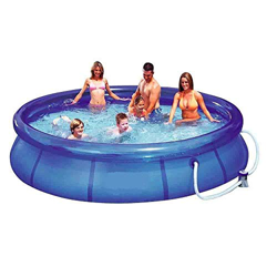 Trade Shop - Piscina Gonfiabile Tonda 366 X 76 CM Pompa FILTRANTE E Kit di Riparazione - 10086 en oferta