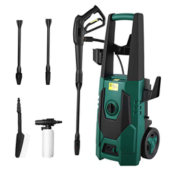 FIXKIT Idropulitrice, Idropulitrice ad Alta Pressione(1800W, 160bar, 480 L/H), 1 Pistola ad Alta Pressione, 2 Ugelli Regolabili, 1 Pulitore per Superf precio