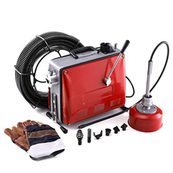 Valens Macchina per la Pulizia dei Tubi Dispositivo Elettrica Pulitore di Scarico Tubo 400r/ min Drenaggio a Spirale 400W precio