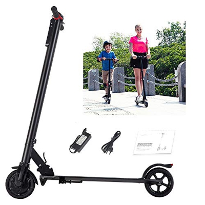 Magic Vida Monopattino Elettrico 6,5" Nero - Motor 350W - Distanza 30KM - Batteria 7,8AH 42V - velocità Max 25KM/H - LED - Bambini e Adulti - Mobilità