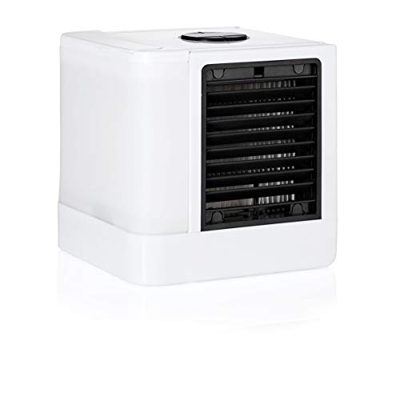 Breeze - Refrigeratore per evaporazione, mini climatizzatore portatile, raffredda con acqua, senza prodotti chimici, con funzione notte e timer, 14 x 