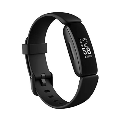 Fitbit Inspire 2 - Tracker per Fitness e Benessere con Un Anno di Prova Gratuita del Servizio Fitbit Premium, Rilevazione Continua Battito Cardiaco, D