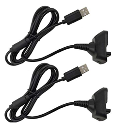 2 pezzi 1.5m cavo di controllo della maniglia del caricatore Cavo USB 2-in-1 maniglia di carico Wire di giocare gratuitamente Kit compatibile con Xbox en oferta