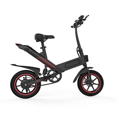 Fafrees Bicicletta elettrica Pieghevole con Pedali (36 V 350 W 10 Ah) Biciclette elettriche per Adulti da 14 Pollici, con 3 modalità (Consegna Rapida 