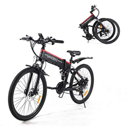 SAMEBIKE Biciclette Elettriche Pieghevoli per Adulti 48V 500W 10AH Mountain Biciclette elettrica 21 velocità Carico Massimo 150 kg Strumento LCD Centr características