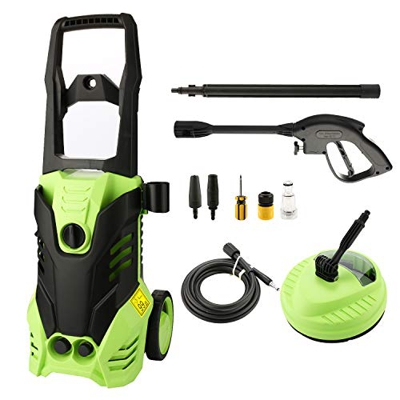 Hopekings Idropulitrice ad Alta Pressione, 2 Ugellie, 450 l/h, Idropulitrice per Il Lavaggio dell'automobile,terrazzo e casa,150 Bar, 2000 W