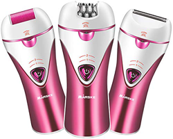 Depilatore Elettrico Donna Wet&Dry, Epilatore 3-In-1 Ricarica Usb, Bikini Styler, Rifinitore Pedicure Elettrico, Senza Fili precio