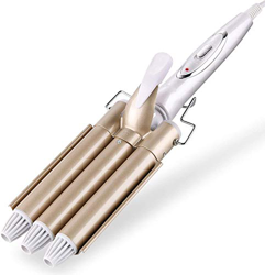 Ferro arricciacapelli a tre barili, 3 Rami Tubi in Ceramica Professionale 110-220V, Arricciacapelli Portatile Viaggio perfetto Per acconciature effett características