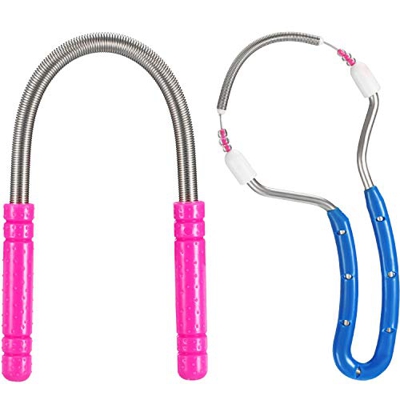 2 Pezzi Primavera di Rimozione dei Capelli Molla Epilatore Manuale Rullo per Capelli Viso Strumenti di Epilatore per Filettatura per Fornitura Depilaz