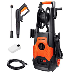 Idropulitrice ad Alta Pressione 1800W 150Bar Professionale Acqua Pistola Elettrica ad con Tubo Idropulitrice Flessibile da 8m, Ugello regolabile per A características