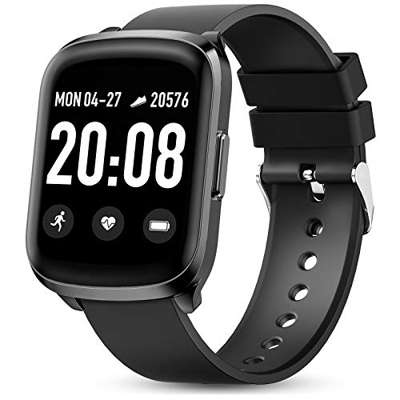 Smartwatch Fitness Donna Uomo Gokoo Orologio Cardiofrequenzimetro e Contapassi e Calorie da Polso Sportivo Activity Tracker Impermeabile IP68 per Andr