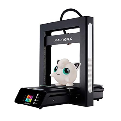 JGAURORA A5S stampante 3D, inserto in metallo, alimentatore di rete per continuare, rilevamento del filamento di stampa, grande volume di stampa 305 x