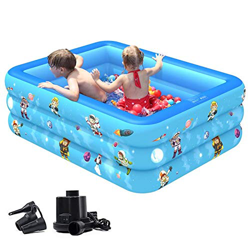 Piscina Family Rettangolare Gonfiabile Per Famiglie Con Poggiatesta Dello Schienale, Piscina Per Bambini Adulti Spessa Resistente All'usura Per Piscin precio