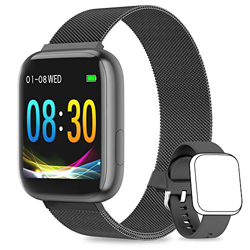 WWDOLL Smartwatch, Orologio Fitness Tracker Impermeabile da 1,4 Pollici Cardiofrequenzimetro da Polso Pressione Sanguigna Contapassi Uomo Donna Smart  en oferta