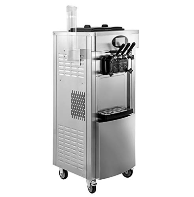 GIOEVO Macchina per Gelato Ice Cream Maker 7L * 2 per Ora Macchina Gelato Professionale con Vassoio per Uova e Pannello LCD Pre-raffreddato 2200W Macc