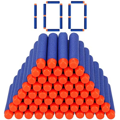 StillCool Nerf Darts Proiettile, 100pcs Schiuma Freccette 7,2 cm Universal Dardi Proiettili per Nerf N-Strike Elite Series Retaliator Blasters Pistola