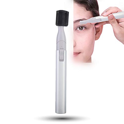 Rasoio elettrico per sopracciglia, per donne con pettine per sopracciglia, depilazione facciale, rasoio elettrico per viso, mento, labbra, collo ascel