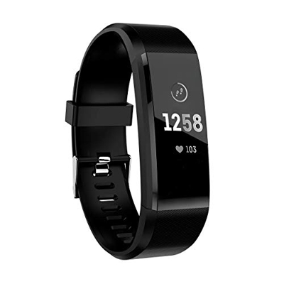 MASOMRUN Orologio Fitness Tracker per Donna Uomo Bambini, Impermeabile Cardiofrequenzimetro da Polso Smartwatch, Contapassi Calorie Activity Tracker S