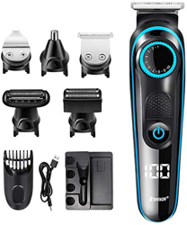 Tagliacapelli Regolabarba Uomo professionale Impermeabile Rasoio per capelli 5 in 1, Lavabile, pettine per i capelli o barba en oferta