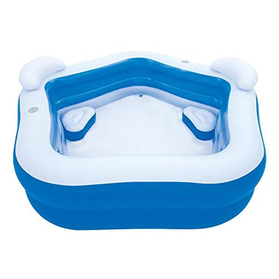 Piscina Grande Piscina Gonfiabile Centro Famiglia Piscina Estate Festa per Bambini Bambini Adulto, 575L di capacità di stoccaggio dell'Acqua, 2 Chiusu