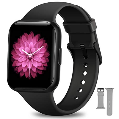 Smartwatch Uomo Donna, NAIXUES Orologio Fitness Impermeabile IP68 Smart Watch Bluetooth Cardiofrequenzimetro da Polso Contapassi Calorie Smartband Act