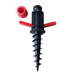 CZF ES Picchetto di Supporto per Ombrelloni, Ombrello di Ancoraggio per Sabbia Supporto, Base per Ombrellone da Spiaggia, Adatto per Terrazza con Prat precio