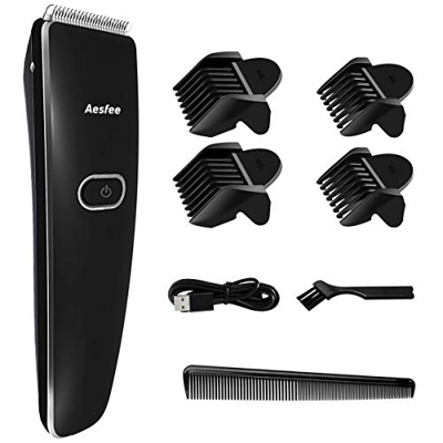 Tagliacapelli Professionale Tagliacapelli Barba Elettrico con Lame in Acciaio Inossidabile, Elettrico Macchinetta Per Capelli Regolabarba USB Ricarica