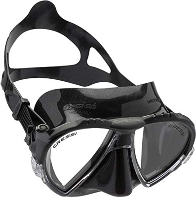 Cressi Matrix - Maschera per Immersioni, Apnea e Snorkeling , Unisex Adulto, Nero, Unica