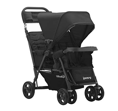 Joovy Caboose Too Ultralight - Passeggino tandem ultraleggero, colore: Nero