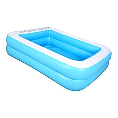 Piscina di famiglia rettangolare per giardino, in PVC ispessito gonfiabile, per bambini, per giornate estive, feste in acqua, giardino, cortile estern