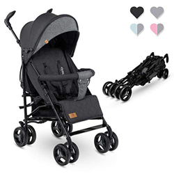 Lionelo Irma passeggino leggero pieghevole con posizione sdraiata con freno ruote posteriori zanzariera coprigambe parapioggia manici ruotabili a 360  precio