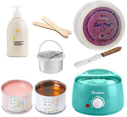 Muster Kit Depilazione Scaldacera Rotolo Ceretta Titanio Miele Spatola Latte Dopo Cera Professionale precio