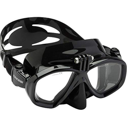 Cressi Action, Maschera Subacquea Unisex – Adulto, Nero, Taglia Unica en oferta