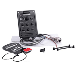 Fishman 4-Band EQ Equalizzatore Chitarra Preamp Piezo Chitarra Acustica Pickup Guitar Tuner Con Mic Beat Board Certificazione CE características