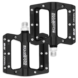 Heavenlife Pedali MTB, Anti-Slittamento Pedali Flat per Bicicletta BMX Ciclismo, Durevole Pedali Ultraleggeri per 9/16 di Pollice precio