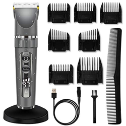 InThoor Tagliacapelli e Regolabarba Uomo Professionale, Macchinetta Taglia Capelli Impermeabile, Elettrico Tagliacapelli a Batteria con Schermo LCD en oferta