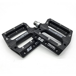 Willyn Pedali antiscivolo super leggeri, per mountain bike, cuscinetto ermetico, trekking, bici da corsa, pedali per bicicletta, con riflettore, nero precio