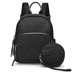 Vbiger Zaino Donna Zaino Casual Zainetto Donna Elegante Zaino Bambina per Scuola Viaggio Lavoro Shopping con Piccolo Portafoglio Nero características