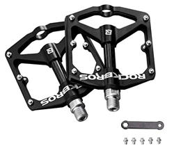 ROCKBROS Pedali in Alluminio per Bici MTB Universali 9/16” Sigillati CNC Taglio Anodizzazione Superficie Super-Larga Ultra-Leggero Antiscivolo en oferta