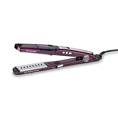 BaByliss ST395E Pro Steam Piastra Lisciante a Vapore con Rivestimento Titanium Ceramic